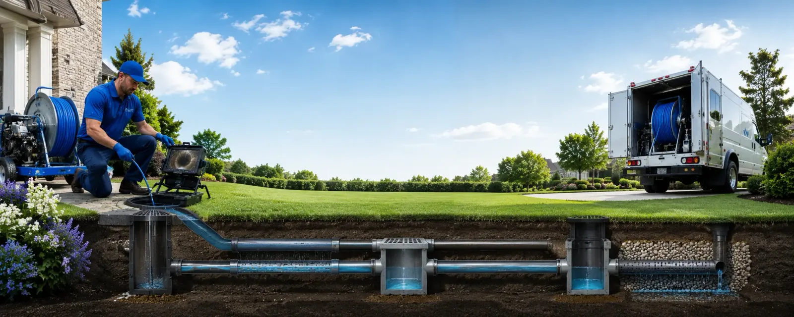 Outdoor drain cleaning information for Linn, WV